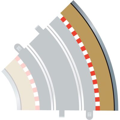 Scalextric C8228 - Radius 2 Outer Borders & Barriers Scalextric C8228 - Radius 2 Outer Borders & Barriers