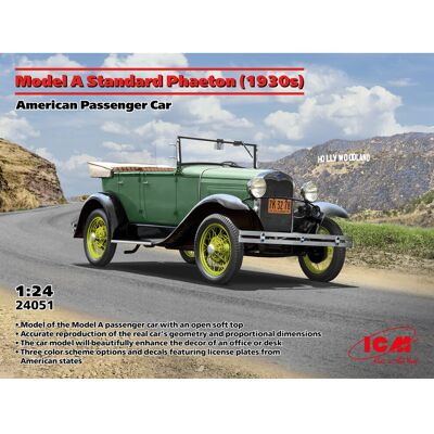 ICM Model kit A Standard Phaeton 1930s - American Car 1:24 ICM Model kit A Standard Phaeton 1930s - American Car 1:24