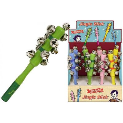 Kandy Toys Wooden Jingle Stick Bell Stick Musical Instrument Kandy Toys Wooden Jingle Stick Bell Stick Musical Instrument