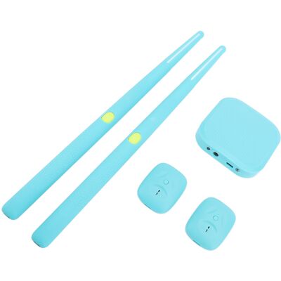Unbranded Electric Air Drum Set for Kids, Cyan, ABS, LED Lights, 260mAh Sticks Unbranded Electric Air Drum Set for Kids, Cyan, ABS, LED Lights, 260mAh Sticks