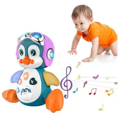 Unbranded Crawling Penguin Baby Musical Toy for Tummy Time, 0-18M, LED Lights & Music, Int Unbranded Crawling Penguin Baby Musical Toy for Tummy Time, 0-18M, LED Lights & Music, Int
