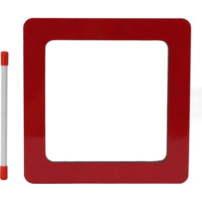Unbranded Kids Hand Drum Square Red Percussion Instrument with Clear Pleasant Tones and Sm Unbranded Kids Hand Drum Square Red Percussion Instrument with Clear Pleasant Tones and Sm