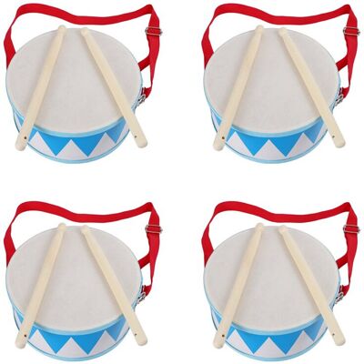 Unbranded 4X Kids Drum Wood Toy Drum Set with Carry Strap Stick for Kids Toddlers Gift for Unbranded 4X Kids Drum Wood Toy Drum Set with Carry Strap Stick for Kids Toddlers Gift for