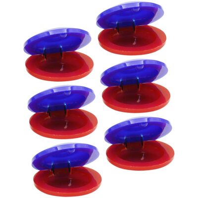 Unbranded 6 Pcs Plastic Castanets for Kids Percussion Instrument with Clear Rhythm Sound Unbranded 6 Pcs Plastic Castanets for Kids Percussion Instrument with Clear Rhythm Sound