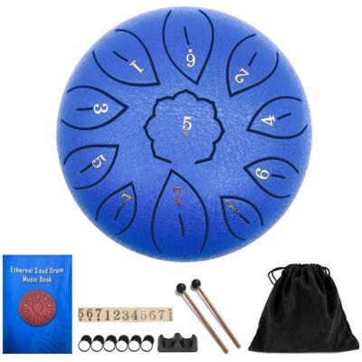 Unbranded 6 Inch 11 Tone Steel Tongue Drum C Key with Mallets, Durable Ethereal Drum for K Unbranded 6 Inch 11 Tone Steel Tongue Drum C Key with Mallets, Durable Ethereal Drum for K