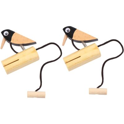 Unbranded Woodpecker Shape Wooden Percussion Instrument with Pull String Finger Castanet D Unbranded Woodpecker Shape Wooden Percussion Instrument with Pull String Finger Castanet D