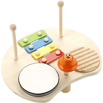 Unbranded Toddler Drum Set Wooden Kids Musical Instruments for Early Rhythm Learning and S Unbranded Toddler Drum Set Wooden Kids Musical Instruments for Early Rhythm Learning and S