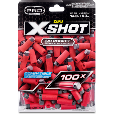 Zuru X SHOT Pro Half Length Darts Refill 100 Pack Zuru X SHOT Pro Half Length Darts Refill 100 Pack