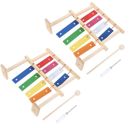 VILLCASE 2Sets Educational Baby Xylophone Music Toy for Preschool Classroom Use VILLCASE 2Sets Educational Baby Xylophone Music Toy for Preschool Classroom Use
