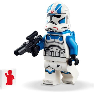 Lego Star Wars The Clone Wars Minifigure - 501st Legion Jet Trooper with Blaster Lego Star Wars The Clone Wars Minifigure - 501st Legion Jet Trooper with Blaster