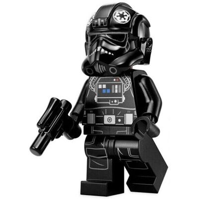Lego Star Wars: TIE Pilot Minifigure with Blaster Lego Star Wars: TIE Pilot Minifigure with Blaster