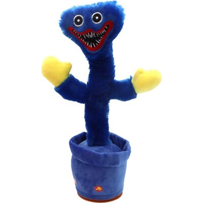 Unbranded (Blue, USB) Playtime Huggy Poppy Wuggy Dancing Speaking Cactus Interactive Toy D Unbranded (Blue, USB) Playtime Huggy Poppy Wuggy Dancing Speaking Cactus Interactive Toy D
