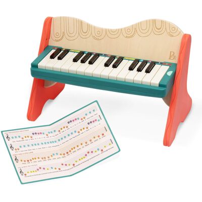 B. toys – Wooden Toy Piano for Toddlers, Kids – Color – Coded Keys with Songbook B. toys – Wooden Toy Piano for Toddlers, Kids – Color – Coded Keys with Songbook