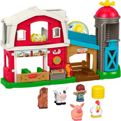 Fisher-Price Little People Toddler Toy Caring Fun Animal Farm Playset, Musical L Fisher-Price Little People Toddler Toy Caring Fun Animal Farm Playset, Musical L