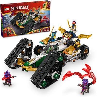 Lego NINJAGO Ninja Team Combo Vehicle, 4 in 1 Ninja Playset for Kids with Glider Lego NINJAGO Ninja Team Combo Vehicle, 4 in 1 Ninja Playset for Kids with Glider