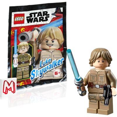 Lego Star Wars Minifigure - Luke Skywalker Cloud City (with Lightsaber and Blast Lego Star Wars Minifigure - Luke Skywalker Cloud City (with Lightsaber and Blast