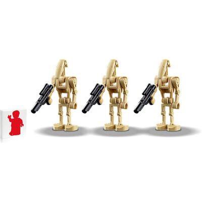 Lego Star Wars The Clone Wars Minifigure - Battle Droid with Blaster Gun (3 Pack Lego Star Wars The Clone Wars Minifigure - Battle Droid with Blaster Gun (3 Pack