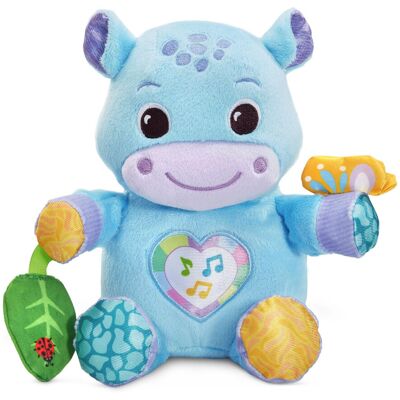 VTech Baby Hug-a-Hippo Musical Plush Toy with Lights and Textures, Blue VTech Baby Hug-a-Hippo Musical Plush Toy with Lights and Textures, Blue