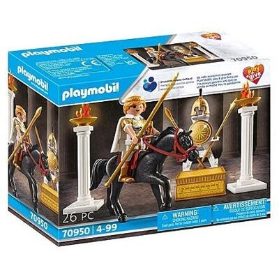 Playmobil Alexander the Great - King of Macedonia with Horse Bukephalus and Accessories Playmobil Alexander the Great - King of Macedonia with Horse Bukephalus and Accessories