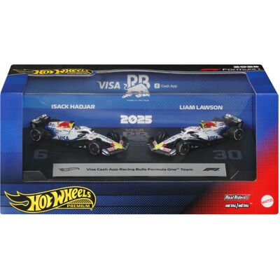 Hot Wheels Premium F1 2-Pack: Visa CashApp RacingBulls Team Age 14+ Mattel JMM94 Hot Wheels Premium F1 2-Pack: Visa CashApp RacingBulls Team Age 14+ Mattel JMM94
