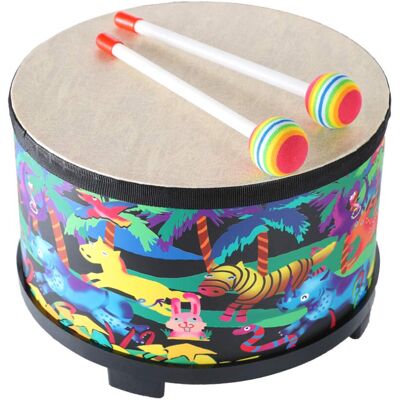 Musfunny Bongos for Kids Drum 10 Inch: Baby Drum Percussion with 2 Mallets - Tod Musfunny Bongos for Kids Drum 10 Inch: Baby Drum Percussion with 2 Mallets - Tod