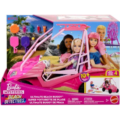 Barbie Mysteries: Beach Detectives Playset with Beach Buggy Toy Car & 10+ Access Barbie Mysteries: Beach Detectives Playset with Beach Buggy Toy Car & 10+ Access