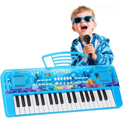 PlinkPlunk 37 Key Piano Keyboard Toy for Kids with Microphone & Music Stand PlinkPlunk 37 Key Piano Keyboard Toy for Kids with Microphone & Music Stand