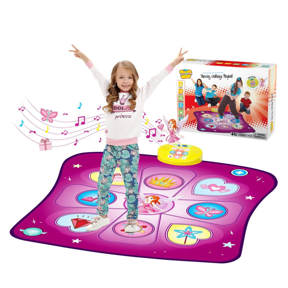Rodzon Dance Mat gift for 3-12 Year Old girls Boys Electronic Dance Pad game Toy for Ki