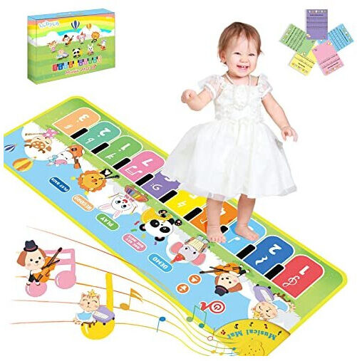 Unbranded Lobyoh Music Mat Baby Piano Mat, 4 Modes, 8 Musical Instruments, Kids Dance Mat