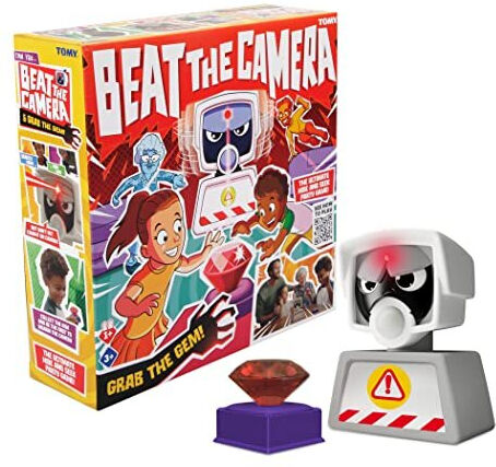 TOMY Games Beat the Camera - Sneak Past Security, Steal Gem, Disable Alarm - Tre