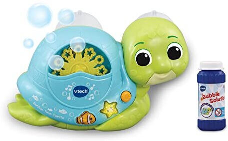 VTech Bubble Time Turtle, Bath Toy for 1 Year Olds, Sensory Bathtub Bubble Maker