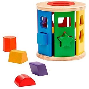 Melissa & Doug Match and Roll Shape Sorter - Classic Wooden Toy Melissa & Doug Match and Roll Shape Sorter - Classic Wooden Toy