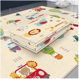 Geni-Store (Animals Cars, 180cmX100cm) Foldable Baby Play Mat Educational Children's Carpet Geni-Store (Animals Cars, 180cmX100cm) Foldable Baby Play Mat Educational Children's Carpet
