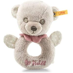 Steiff 241611 Hello Baby Lea Teddy Grasping Ring with Rattle in Box, Multicolour Steiff 241611 Hello Baby Lea Teddy Grasping Ring with Rattle in Box, Multicolour