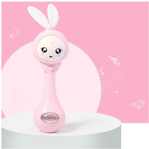 Unbranded (Pink) Baby musical flashing rattles, toy bunny teether hand rattles Unbranded (Pink) Baby musical flashing rattles, toy bunny teether hand rattles