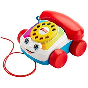 Fisher-Price Chatter Telephone, Infant and Toddler Pull Toy Phone for Walking an Fisher-Price Chatter Telephone, Infant and Toddler Pull Toy Phone for Walking an