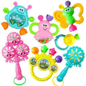 VEISHET Newborn Rattle Set Baby Early Education Handbell Fancy Musical Toys 7pcs VEISHET Newborn Rattle Set Baby Early Education Handbell Fancy Musical Toys 7pcs