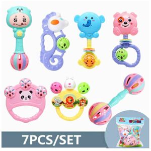 Unbranded - 7Pcs Baby Teething Toys - Infant Rattle Socks Unbranded - 7Pcs Baby Teething Toys - Infant Rattle Socks