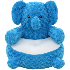 vidaXL Elephant Cuddly Toy Plush Blue - Stuffed Animal vidaXL Elephant Cuddly Toy Plush Blue - Stuffed Animal