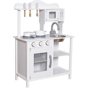 (White ) HYGRAD Kids Wooden Play Kitchen Set Children's Role Play Pretend Toy Pi (White ) HYGRAD Kids Wooden Play Kitchen Set Children's Role Play Pretend Toy Pi