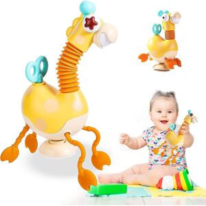 Tianfu Sensory Toys for Toddlers,Telescopic Suction Cup Giraffe Toy,Food Grade Pulling Tianfu Sensory Toys for Toddlers,Telescopic Suction Cup Giraffe Toy,Food Grade Pulling