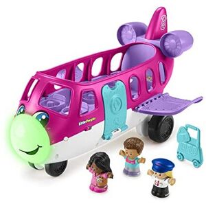 Fisher-Price Little People Barbie Toy Airplane for Toddlers with Lights Music an Fisher-Price Little People Barbie Toy Airplane for Toddlers with Lights Music an