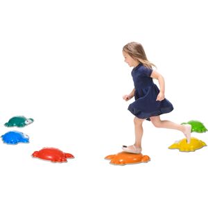 ZONEKIZ Kids Stepping Stones, 6PCs River Stones for Indoors, Outdoors ZONEKIZ Kids Stepping Stones, 6PCs River Stones for Indoors, Outdoors