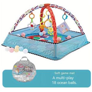 SKESRJTOP (Blue) 18-piece Baby Activity Gym Set - Develop Movement Skills with Fence Gym, SKESRJTOP (Blue) 18-piece Baby Activity Gym Set - Develop Movement Skills with Fence Gym,