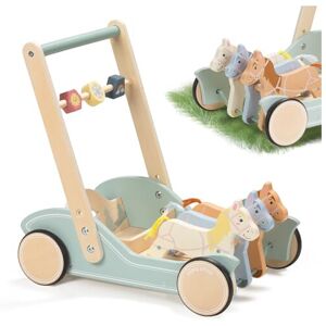 Giant bean Wooden Baby Walker for Boys and Girls, Galloping Ponies Push and Pull Learning A Giant bean Wooden Baby Walker for Boys and Girls, Galloping Ponies Push and Pull Learning A
