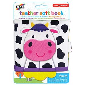 Galt Toys, Teether Soft Book - Farm, Baby Teether & Soft Book Toy, Ages 0 Months Galt Toys, Teether Soft Book - Farm, Baby Teether & Soft Book Toy, Ages 0 Months