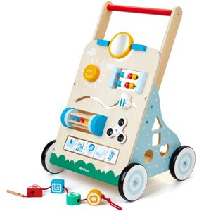medoga Wooden Baby Walker, 10 in 1 Baby Activity Center Walker Adjustable Wood T medoga Wooden Baby Walker, 10 in 1 Baby Activity Center Walker Adjustable Wood T