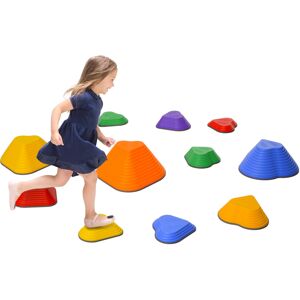 AIYAPLAY 11-Piece Kids Stepping Stones, Non-Slip Stackable River Stones AIYAPLAY 11-Piece Kids Stepping Stones, Non-Slip Stackable River Stones