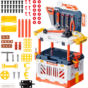 Unbranded 4 in 1 Pretend Play 90 Pcs Transformable Tools Workbench Childs Kids Toy Unbranded 4 in 1 Pretend Play 90 Pcs Transformable Tools Workbench Childs Kids Toy