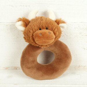 Jomanda Scottish Brown Highland Cow Coo Unisex Childs Rattle Jomanda Scottish Brown Highland Cow Coo Unisex Childs Rattle